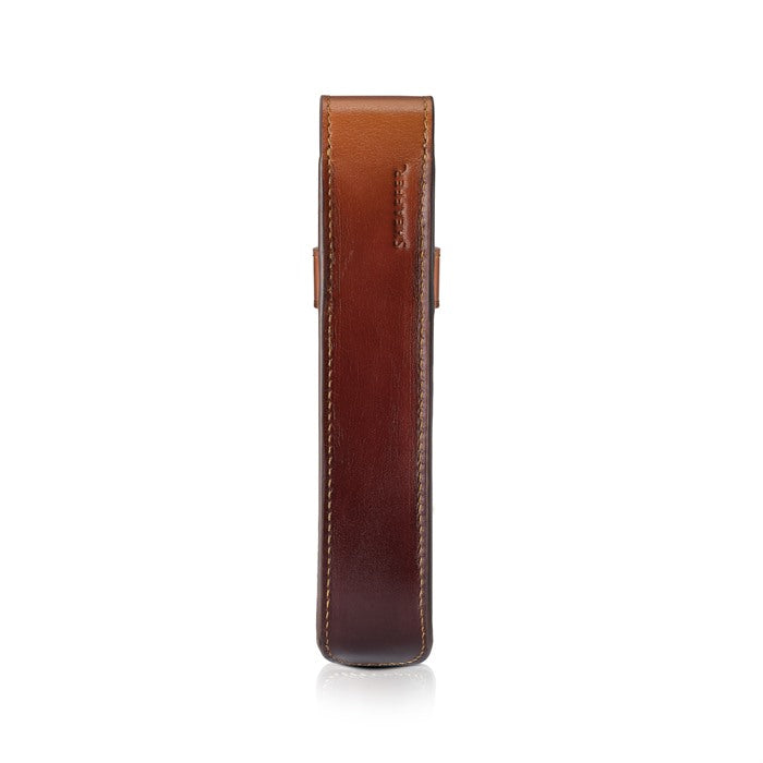 Sheaffer Coffee Edition Full-Grain Leather Pen Pouch for Single Pen.