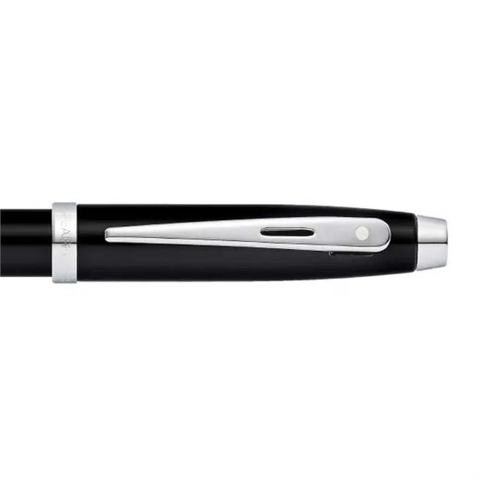 Sheaffer 100 E9317 Matte Black With Chrome Plated Trims Fountain Pen.
