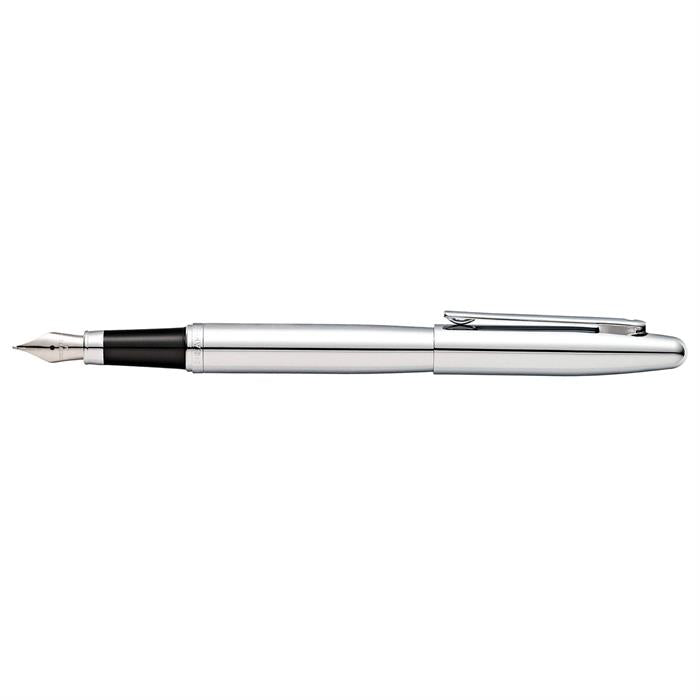 Sheaffer VFM E9421 Polished Chrome With Chrome Plated Trims Fountain Pen.