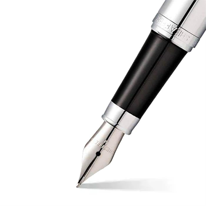 Sheaffer VFM E9421 Polished Chrome With Chrome Plated Trims Fountain Pen.