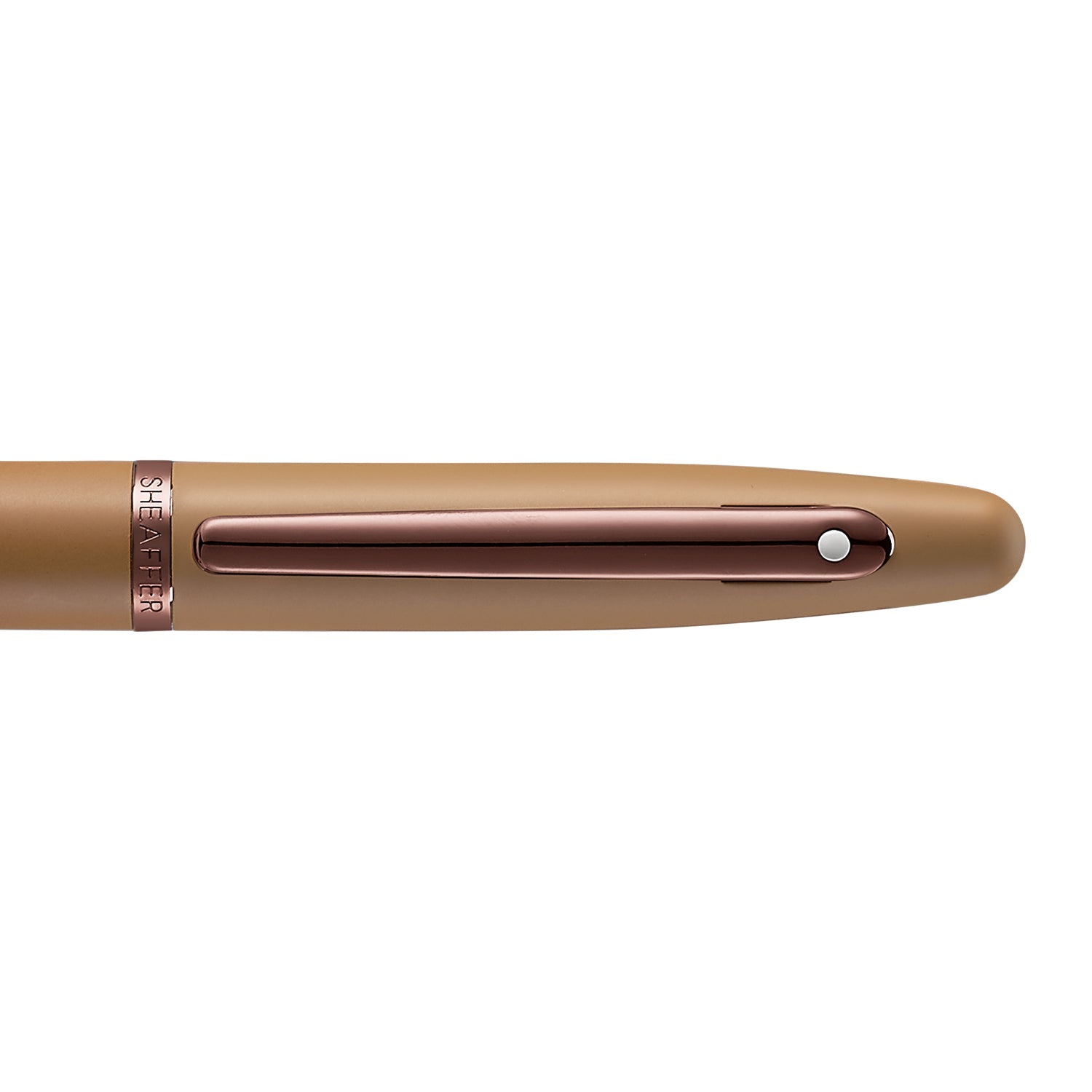 Sheaffer® VFM 9428 Coffee Edition Matt Brown Fountain Pen with Regal Brown PVD Trims.
