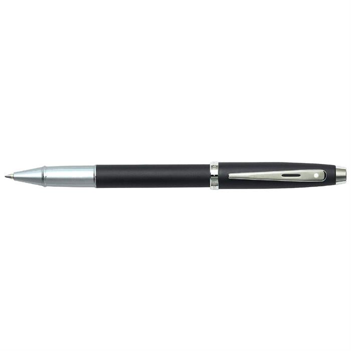 Sheaffer 100 E9317 Matte Black With Chrome Plated Trims Rollerball Pen.
