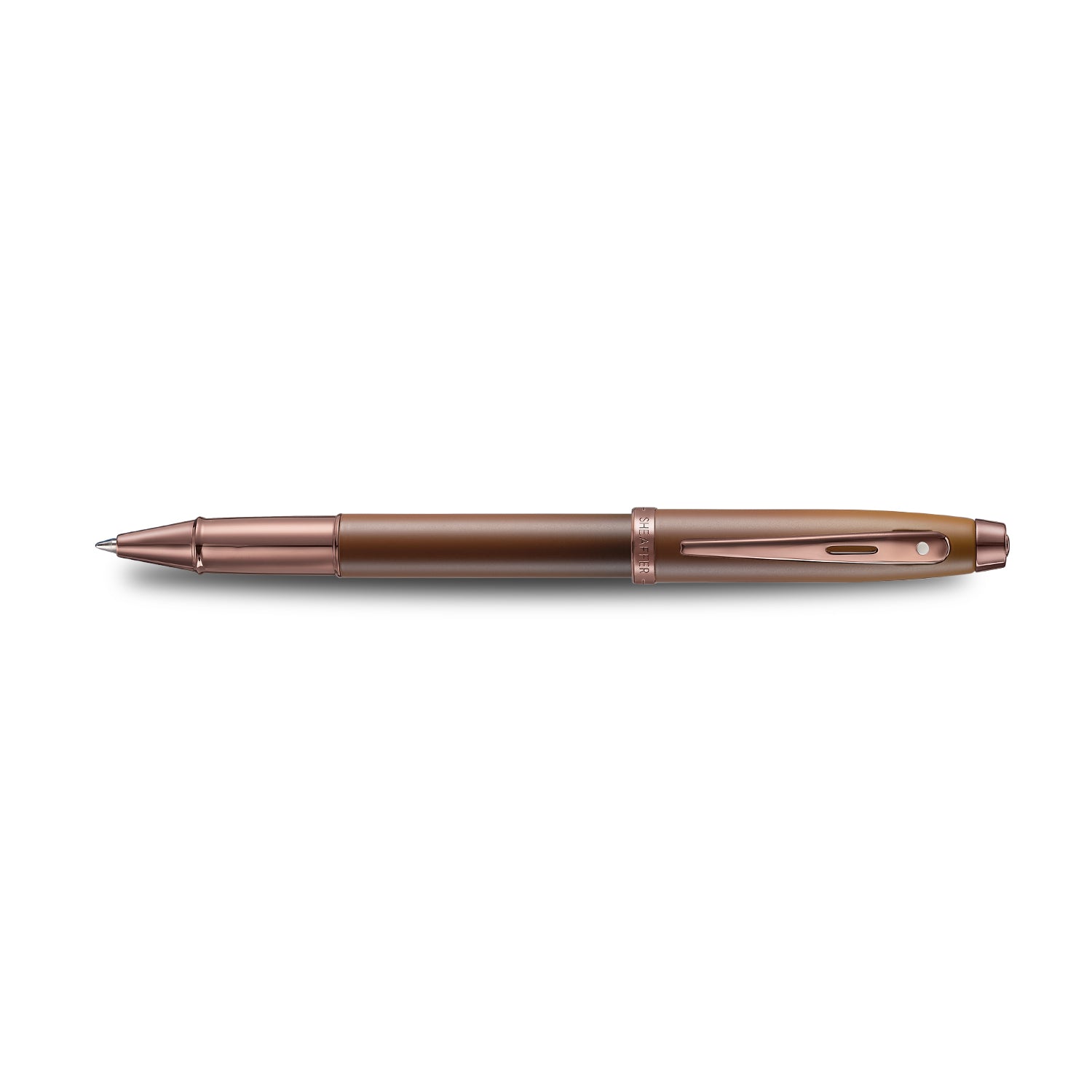 Sheaffer® 100 9374 Coffee Edition Matt Brown Rollerball Pen with Regal Brown PVD Trims.