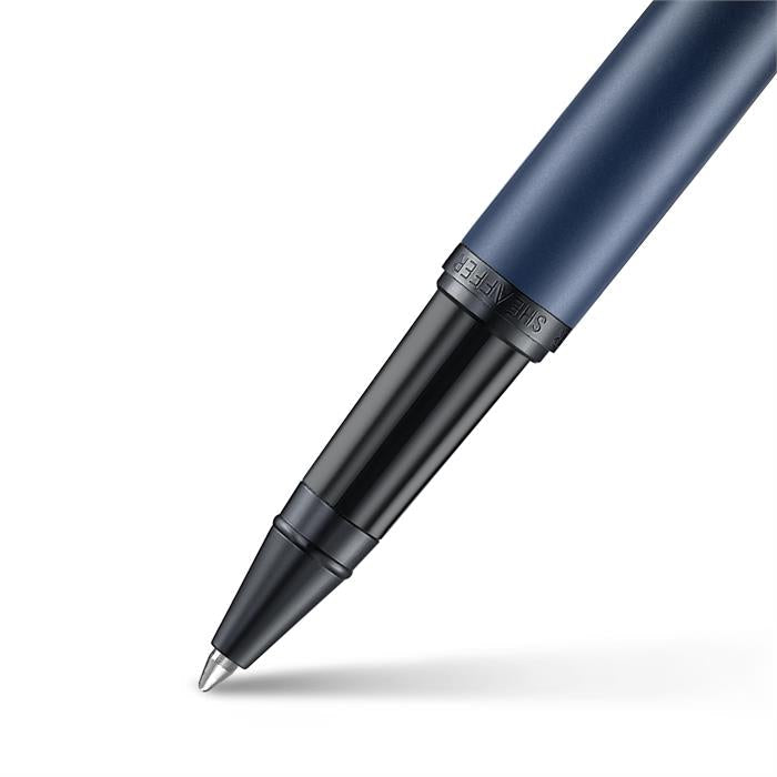 Sheaffer VFM E9429 Matte Blue with Matte Black Trims with PVD Rollerball Pen.