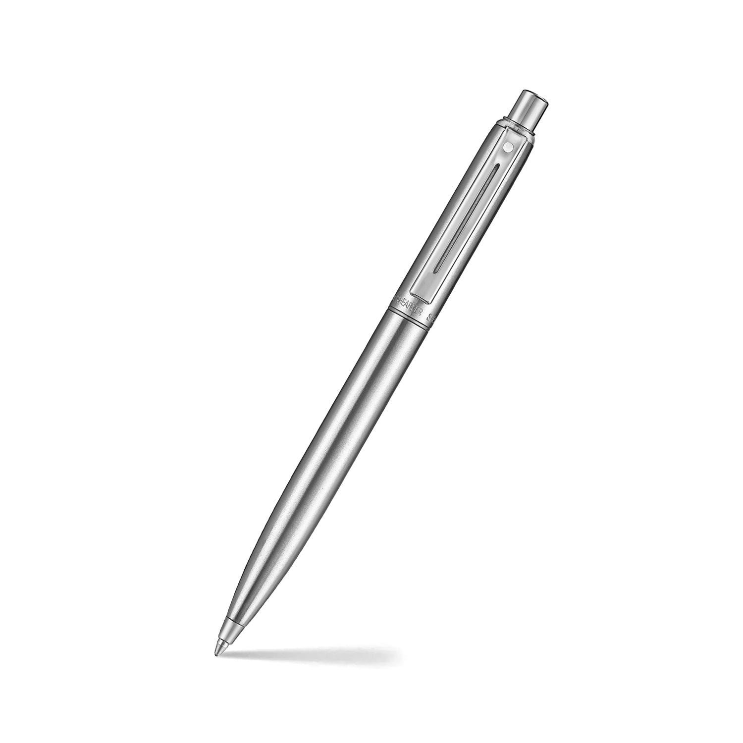 Sheaffer Sentinel Metal 330 Brushed Chrome Ballpoint Pen with Chrome Trims.