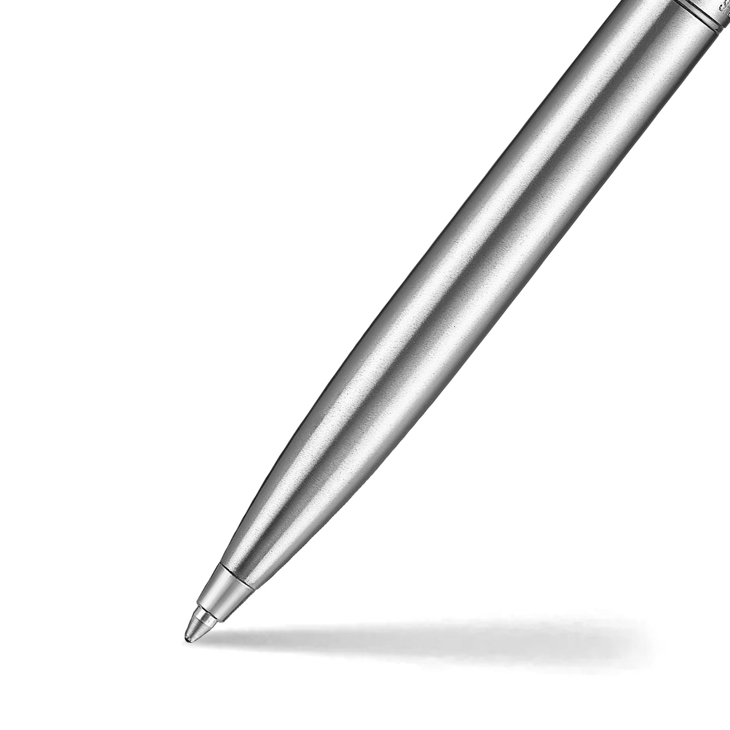Sheaffer Sentinel Metal 330 Brushed Chrome Ballpoint Pen with Chrome Trims.