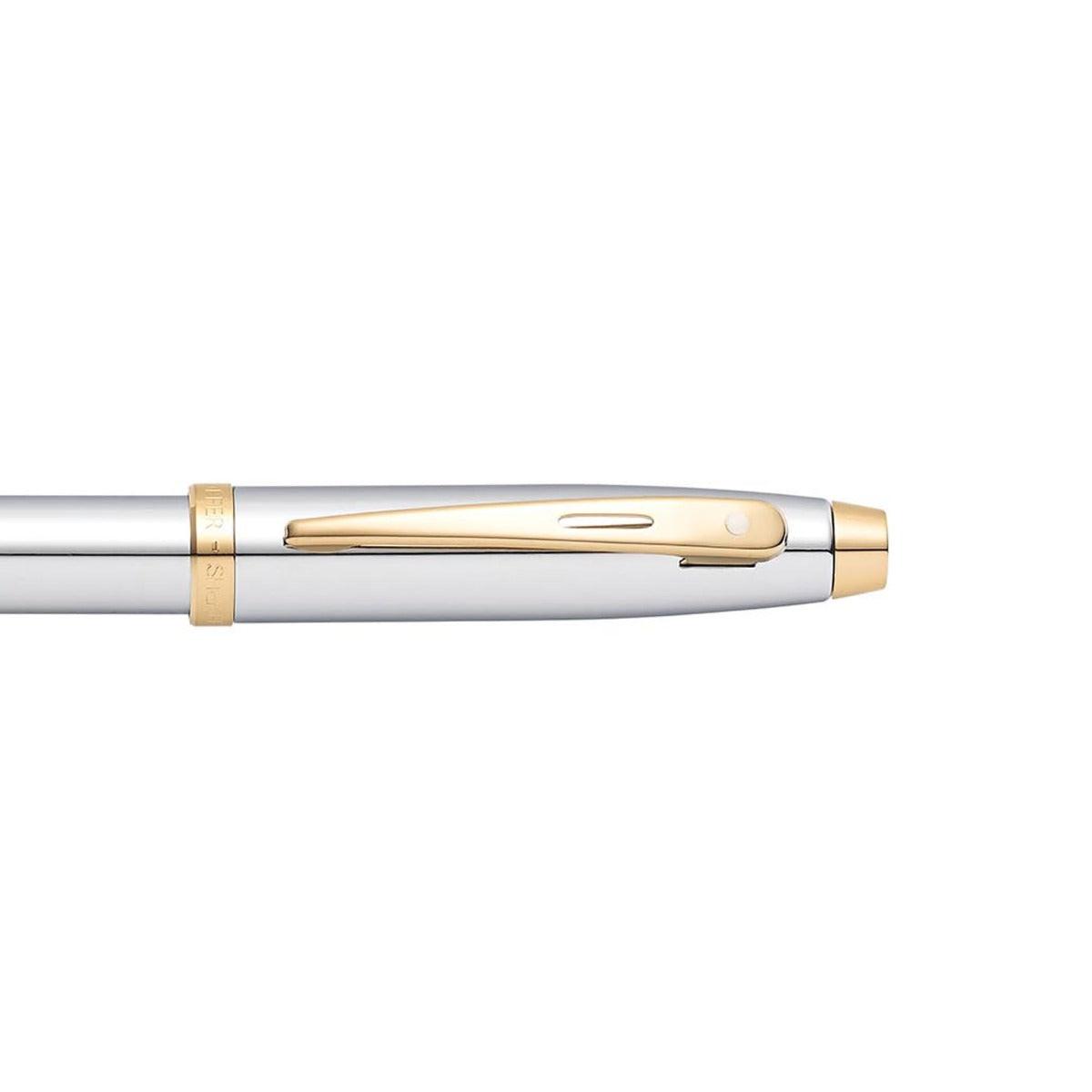 Sheaffer® 100 Chrome with Gold Trims Ballpoint Pen