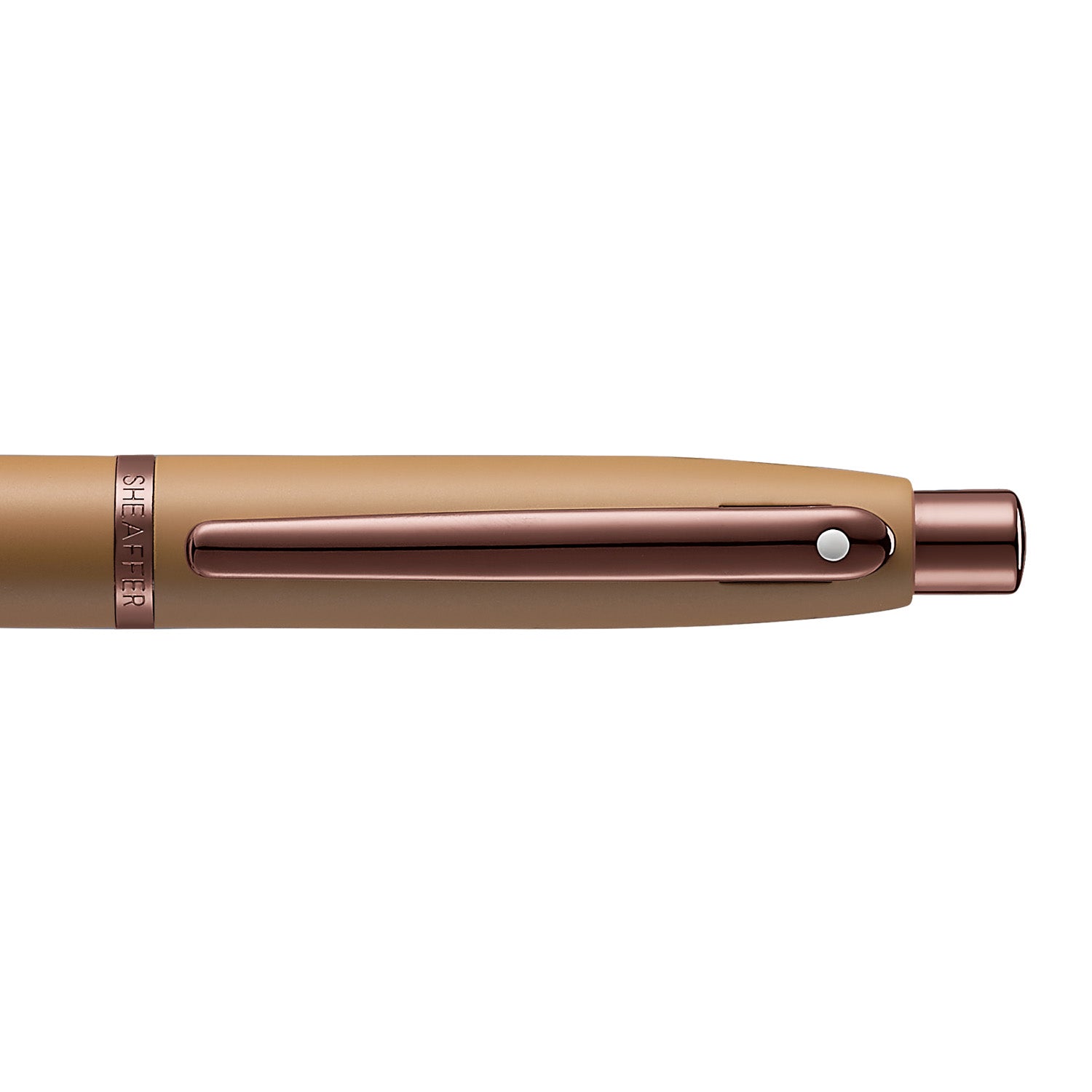 Sheaffer® VFM 9428 Coffee Edition Matt Brown Ballpoint Pen with Regal Brown PVD Trims.
