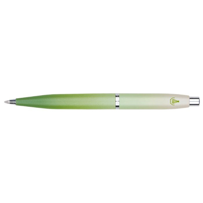 Sheaffer VFM E9431 Matcha Collection Green Ombre Gradient with Chrome Trims Ballpoint Pen.