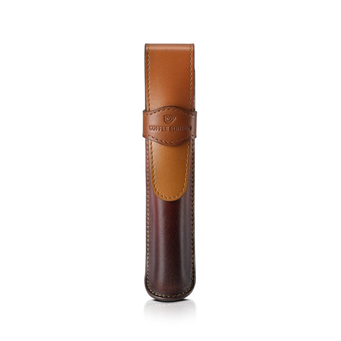 Sheaffer Gift Set ft. Coffee Edition VFM 9428 Fountain Pen with Regal Brown PVD Trims and Coffee Edition Pen Pouch.