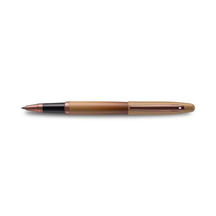 Sheaffer Gift Set ft. Coffee Edition VFM 9428 Rollerball Pen with Regal Brown PVD Trims and Coffee Edition Pen Pouch.