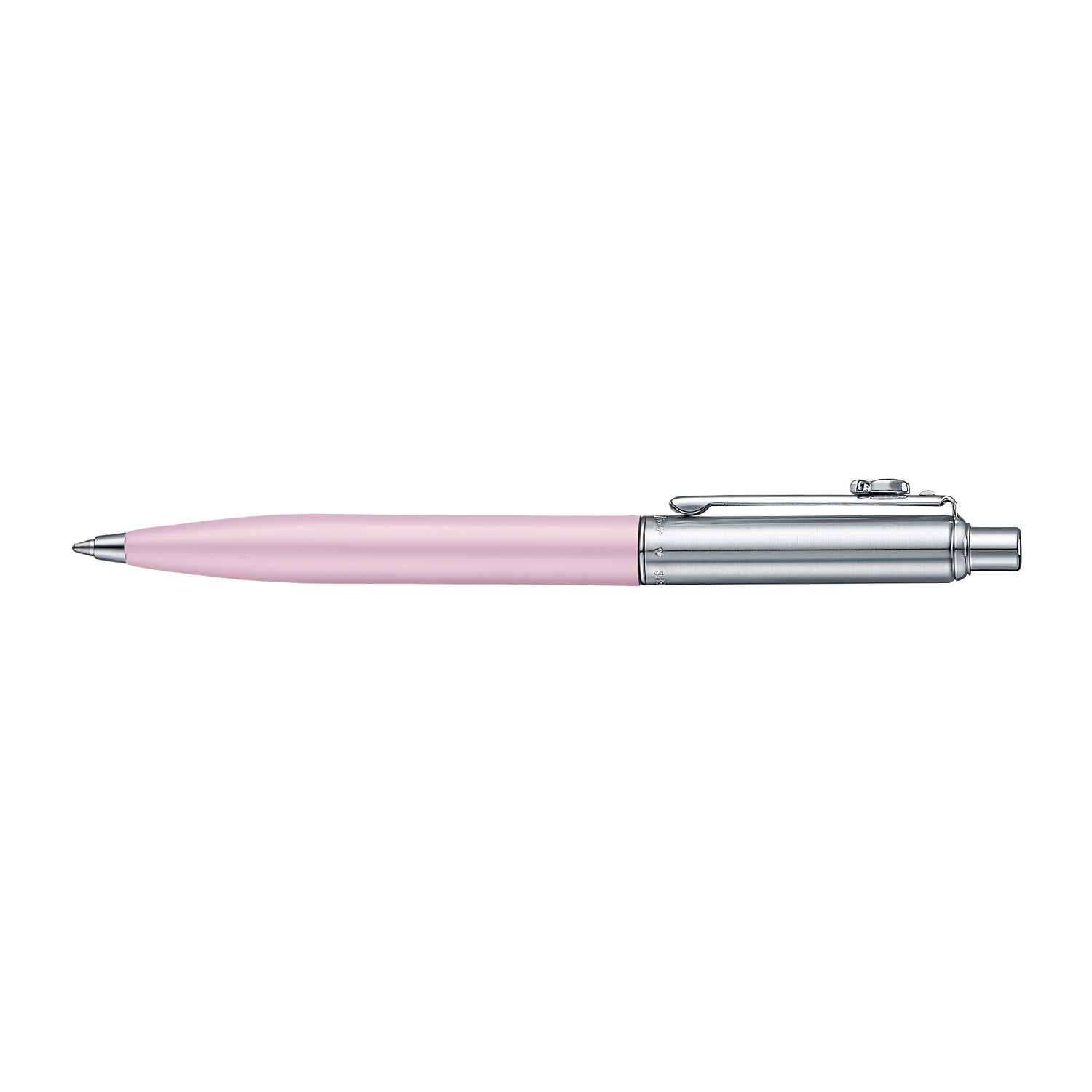 Sheaffer Gift Set ft. Emily in Paris Sentinel 321 Pink Matte Finish Ballpoint Pen with Chrome Trims and Full-Grain Leather Credit Card Holder.