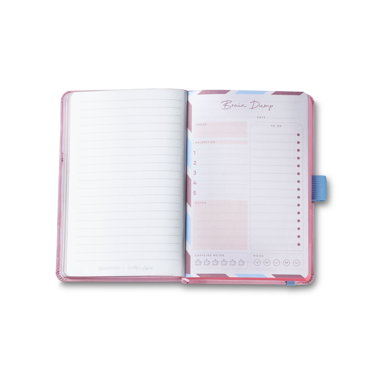 Sheaffer Gift Set ft. Emily in Paris Sentinel 321 Pink Matte Finish Ballpoint Pen with Chrome Trims and Small Hardbound Notebook.