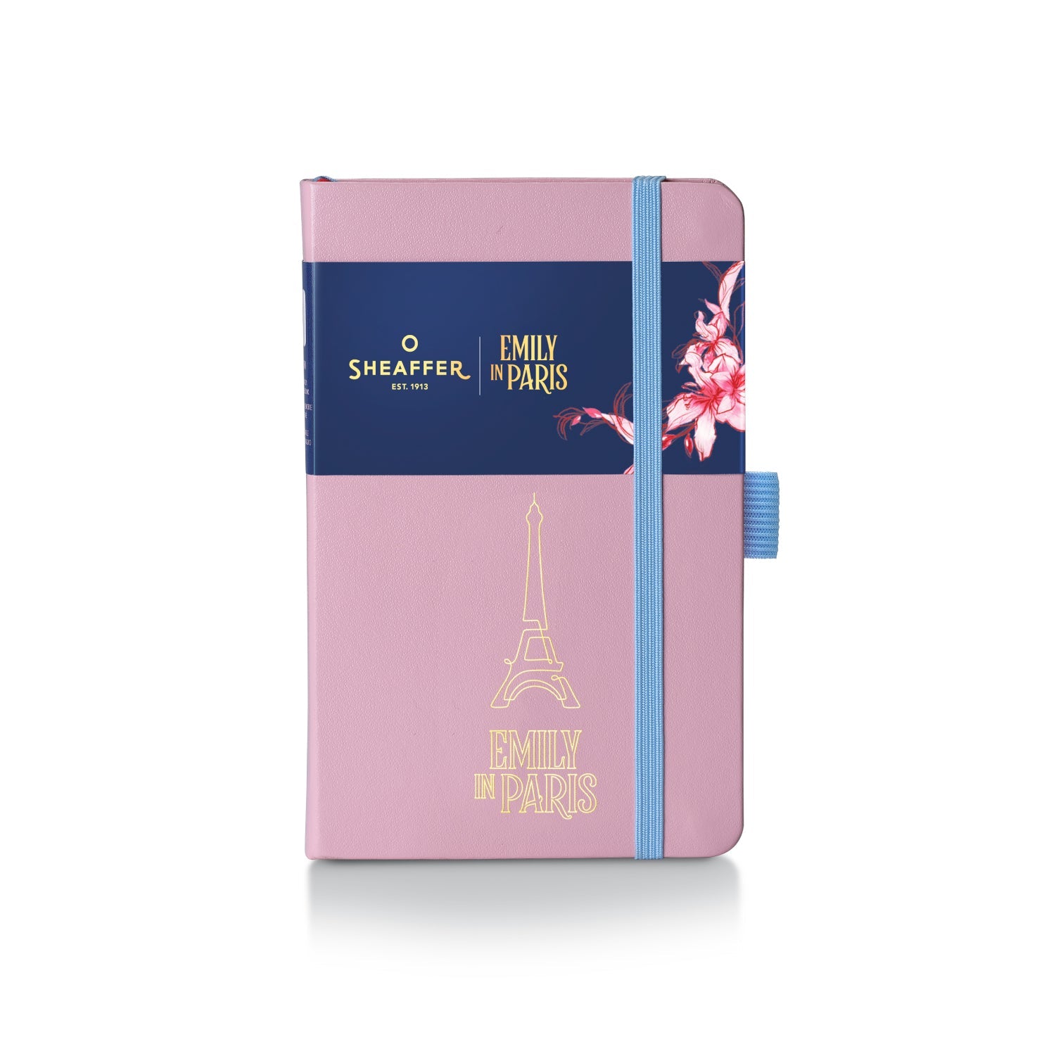 Sheaffer Gift Set ft. Emily in Paris Sentinel 321 Pink Matte Finish Ballpoint Pen with Chrome Trims and Small Hardbound Notebook.