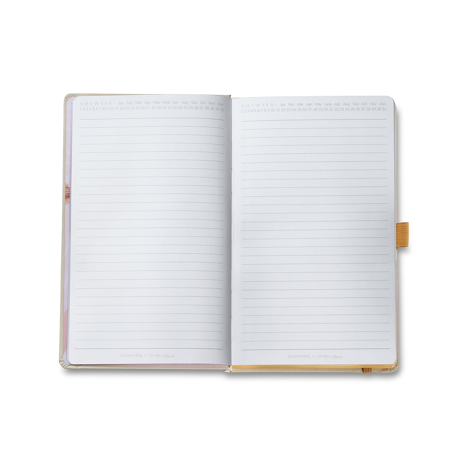 Sheaffer Emily in Paris Medium Journal 90 GSM Ink Friendly Paper with Embossed Eiffel Tower - Beige.