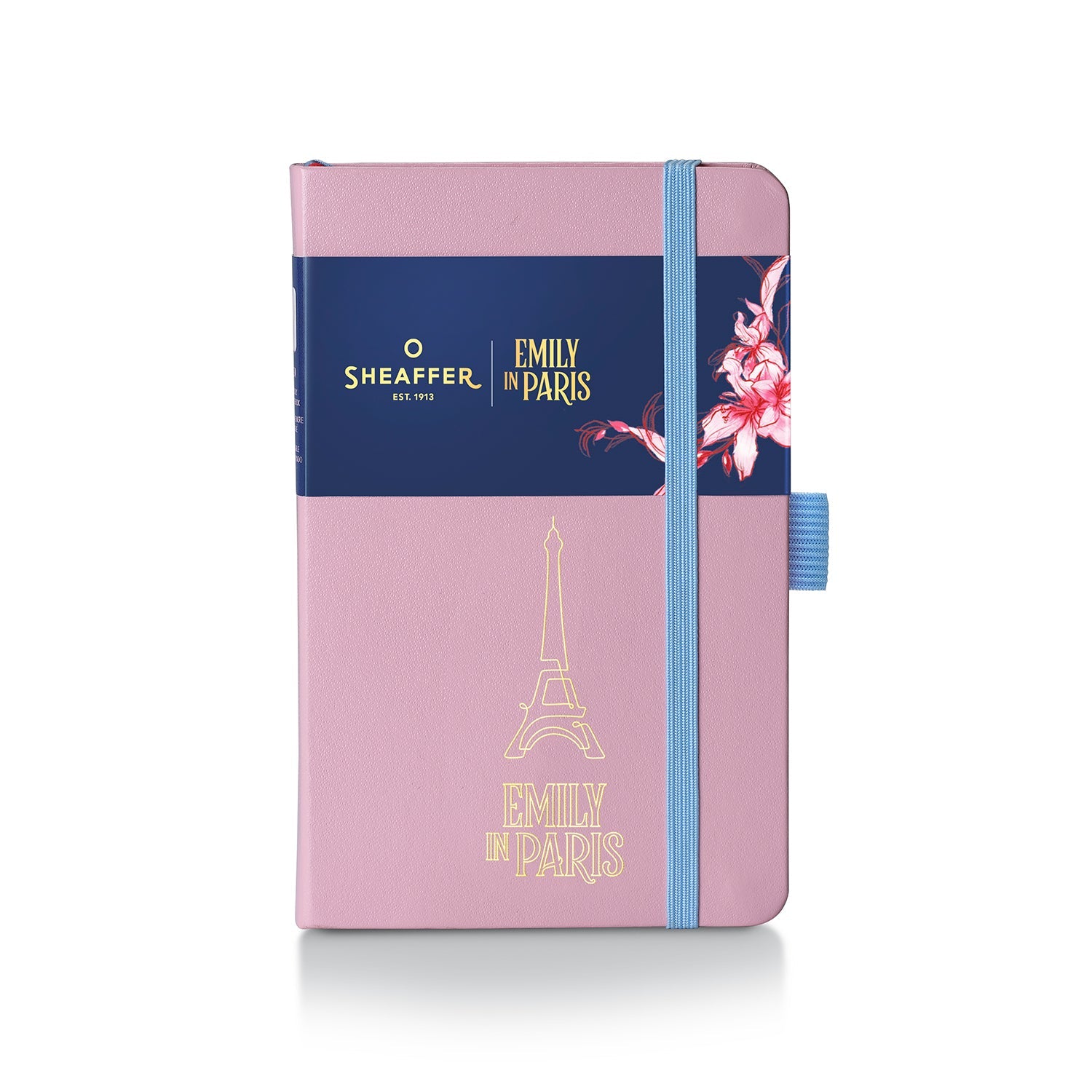 Sheaffer Emily in Paris Small Journal 90 GSM Ink Friendly Paper with Embossed Eiffel Tower - Pink.