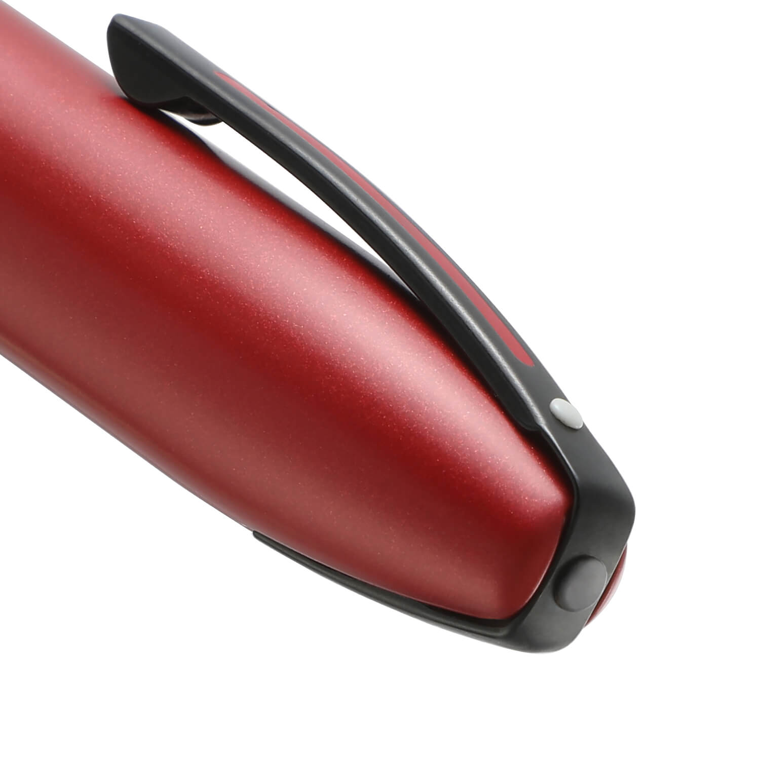 Sheaffer® ICON 9111 Metallic Red Rollerball Pen With Gloss Black trim.