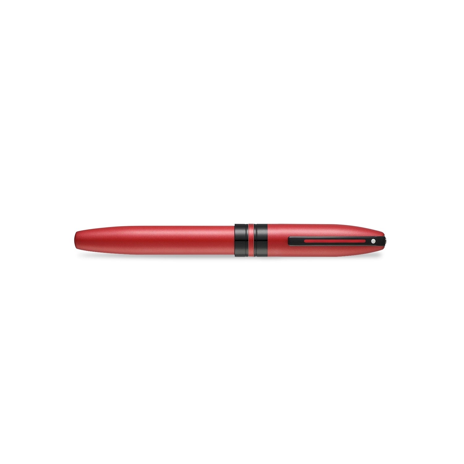 Sheaffer® ICON 9111 Metallic Red Rollerball Pen With Gloss Black trim.