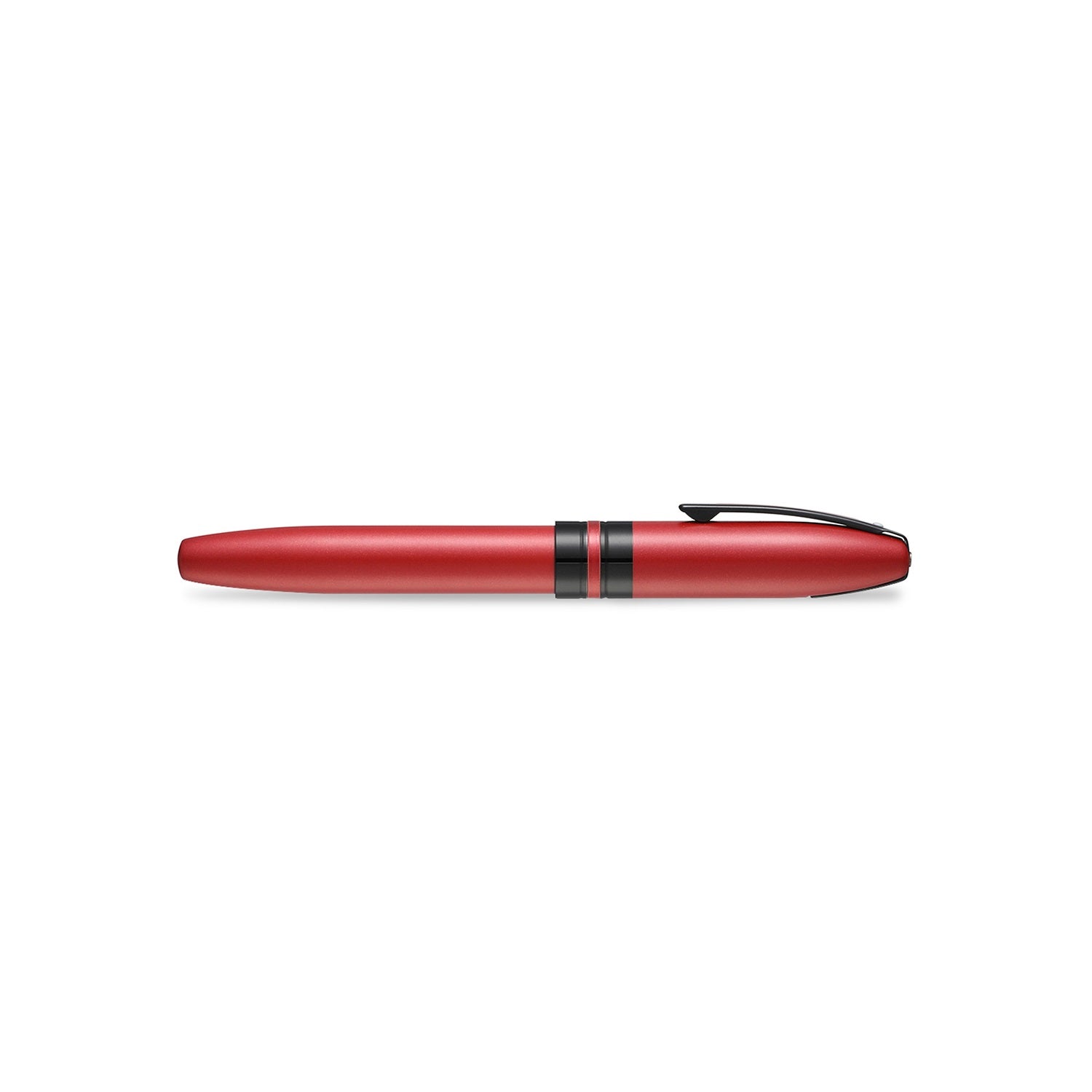 Sheaffer® ICON 9111 Metallic Red Rollerball Pen With Gloss Black trim.