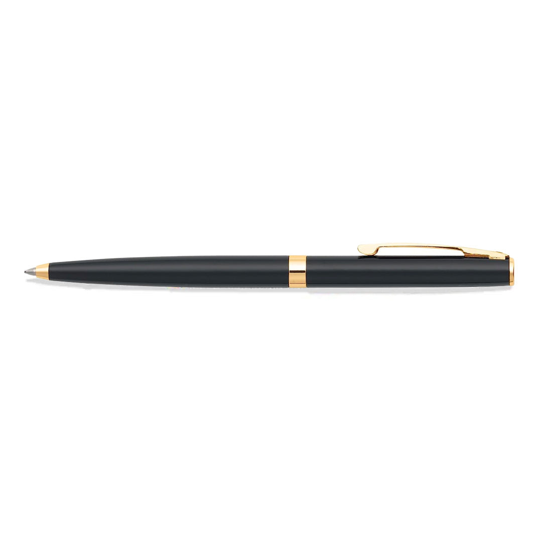 Sheaffer® SAGARIS 9471-K Gloss Black Ballpoint Pen With Gold Tone Trim.