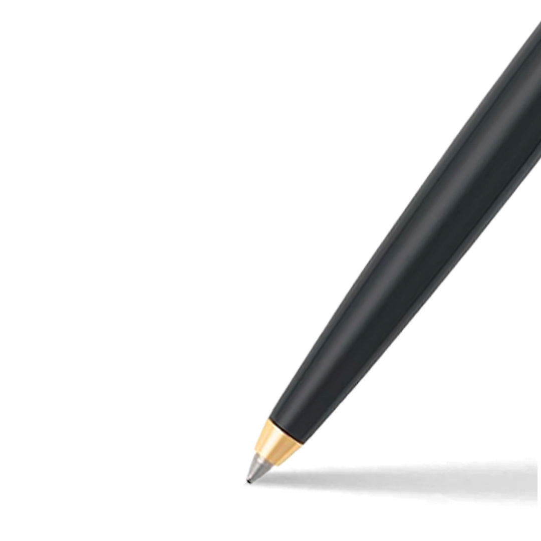 Sheaffer® SAGARIS 9471-K Gloss Black Ballpoint Pen With Gold Tone Trim.
