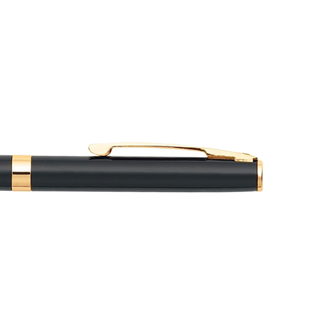 Sheaffer® SAGARIS 9471-K Gloss Black Ballpoint Pen With Gold Tone Trim.