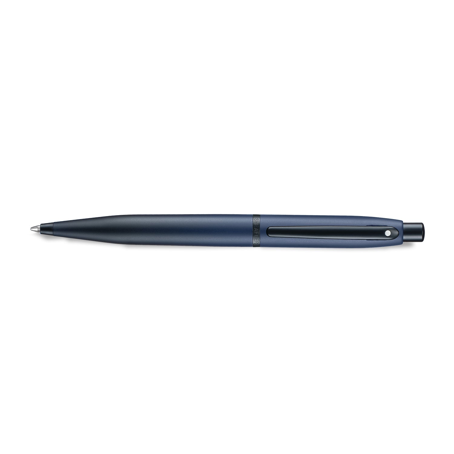 Sheaffer VFM 9429 Matte Blue Ballpoint Pen with Matte Black Trims.