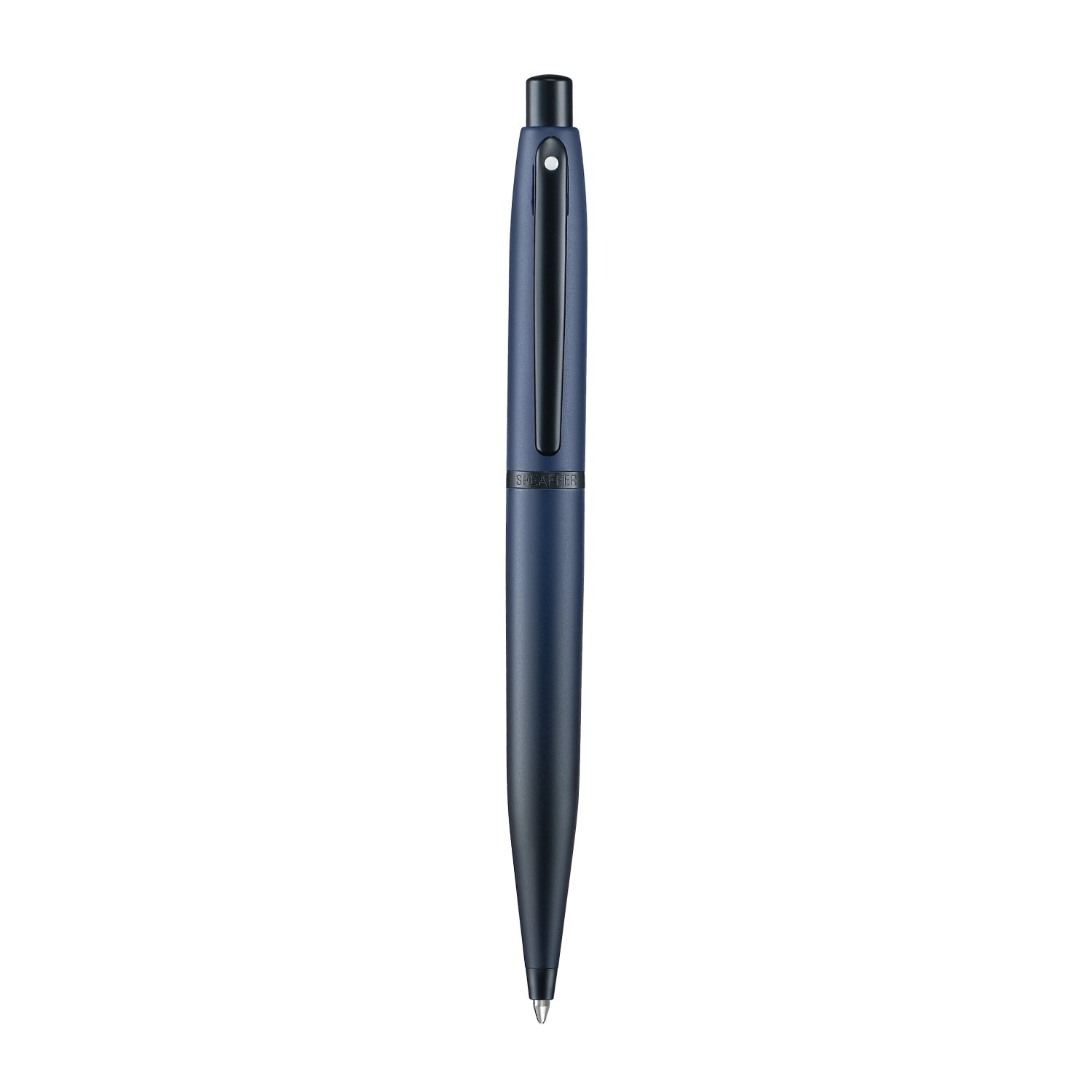 Sheaffer VFM 9429 Matte Blue Ballpoint Pen with Matte Black Trims.