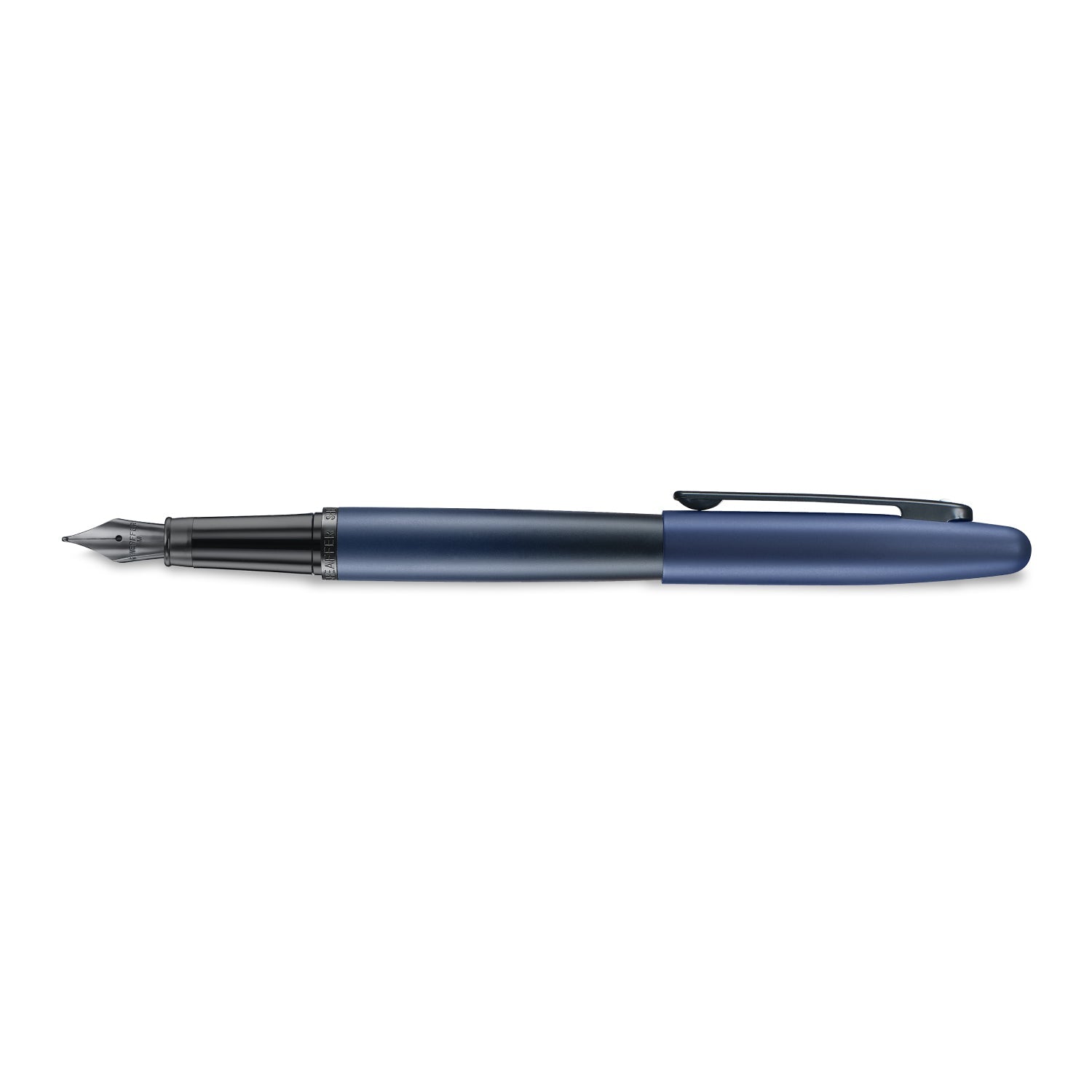 Sheaffer VFM 9429 Matte Blue Fountain Pen with Matte Black Trims.