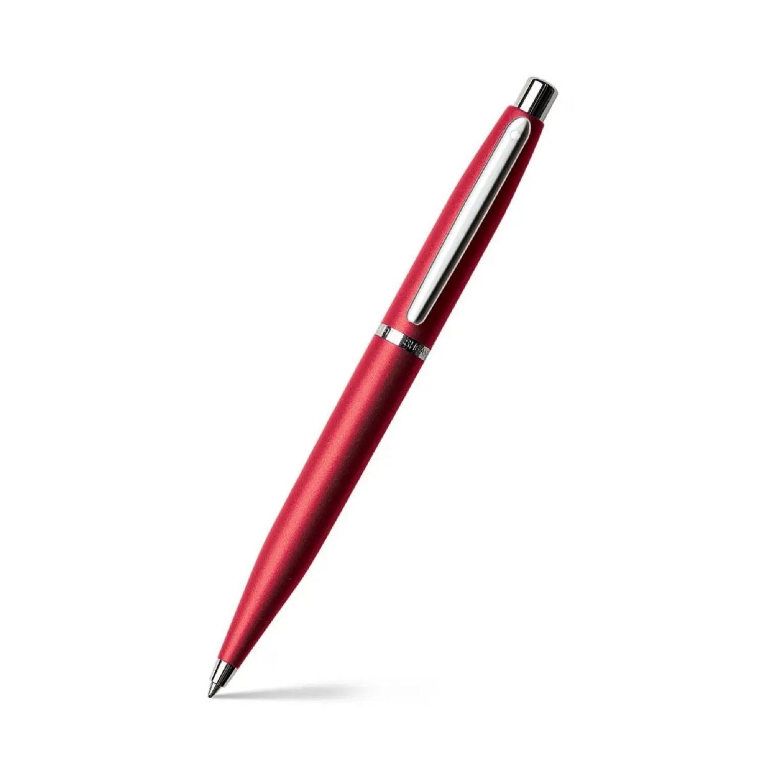 Sheaffer Gift Set ft. Excessive Red VFM 9403 Ballpoint Pen with Chrome Trims and Scarlet Blaze Credit Card Holder.
