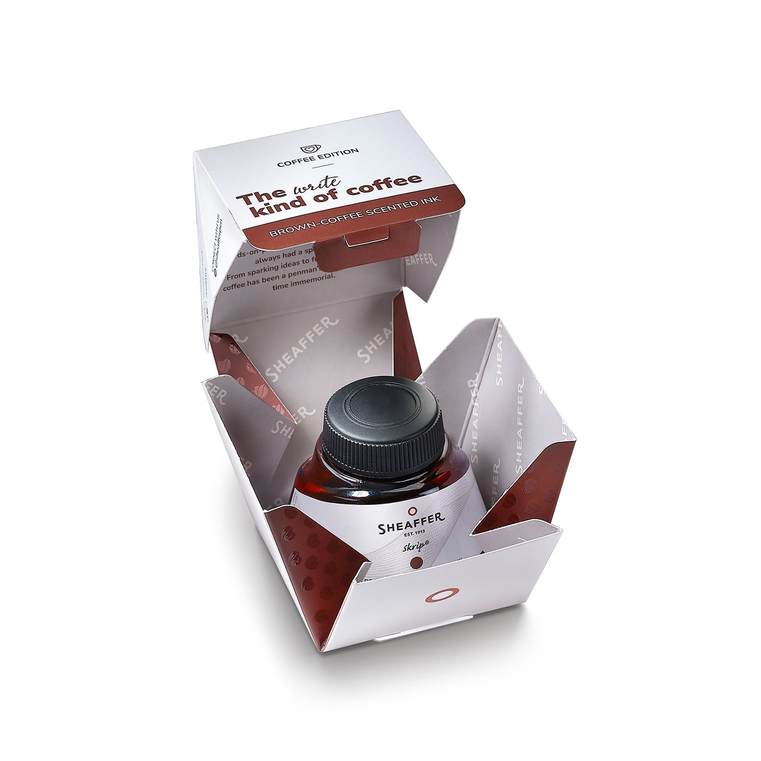 Sheaffer Skrip Coffee-Scented Ink Bottle (50 ml) - Coffee Brown.