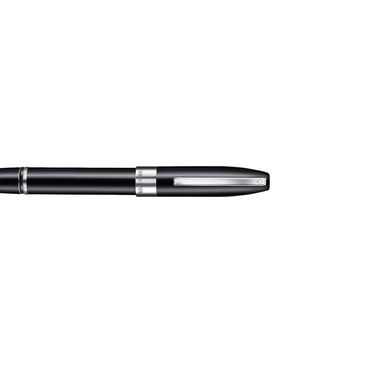Sheaffer Legacy 9064 Glossy Black Rollerball Pen with Chrome-Plated Trims.