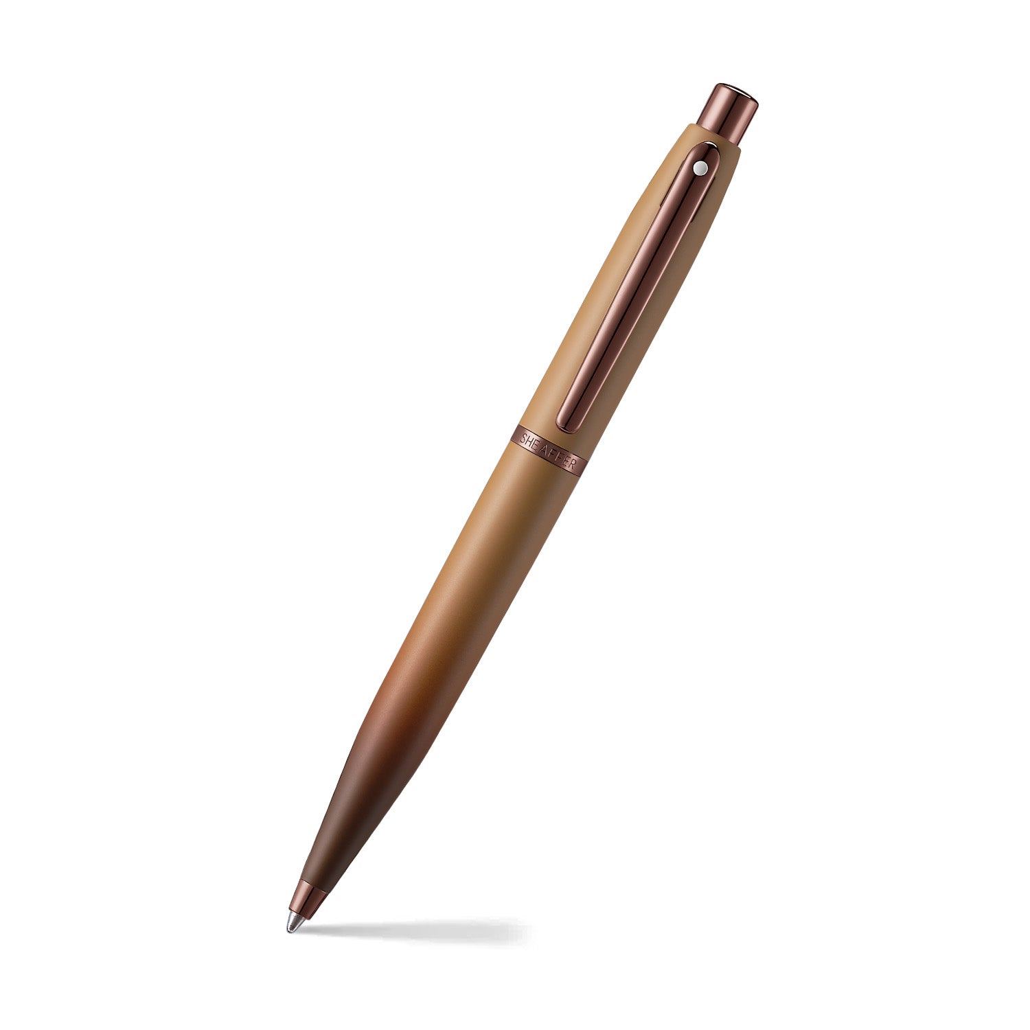 Sheaffer Gift Set ft. Coffee Edition VFM 9428 Ballpoint Pen with Regal Brown PVD Trims and Small Notebook.