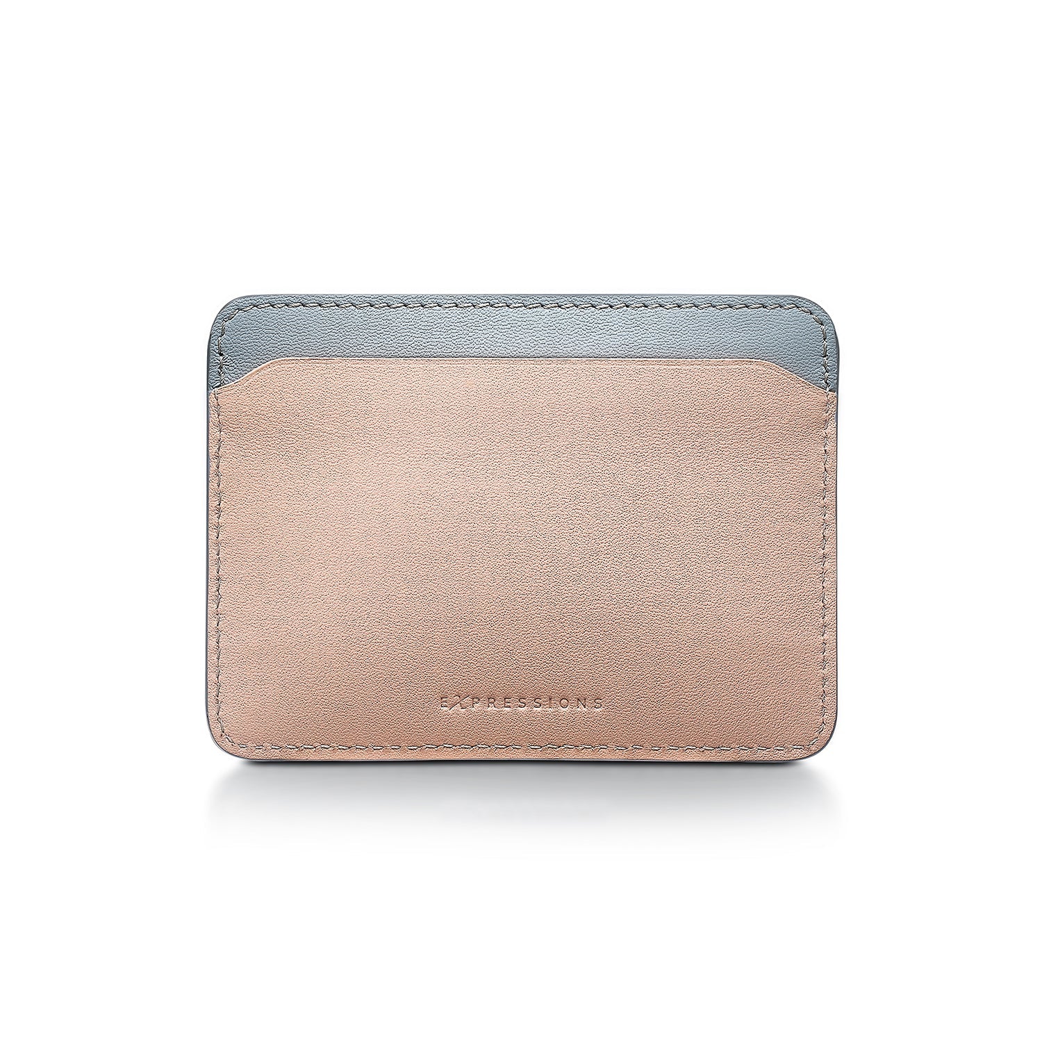 Sheaffer Gift Set ft. Expressions 100 9376 Blue and Pink Pearlised Gradient Ballpoint Pen with Chrome-plated Trims and Genuine Leather Credit Card Holder.
