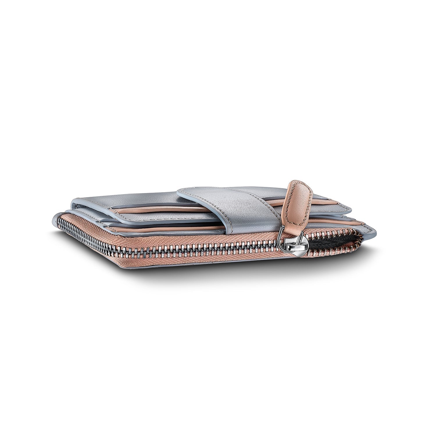 Sheaffer Gift Set ft. Expressions 100 9376 Blue and Pink Pearlised Gradient Ballpoint Pen with Chrome-plated Trims and Genuine Leather Wallet.
