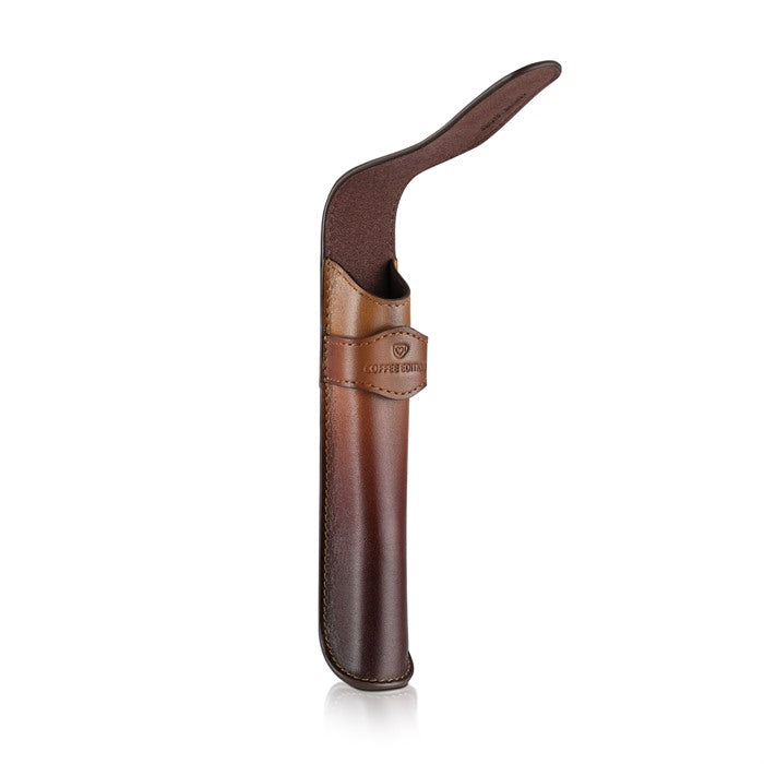 Sheaffer Coffee Edition Full-Grain Leather Pen Pouch for Single Pen.