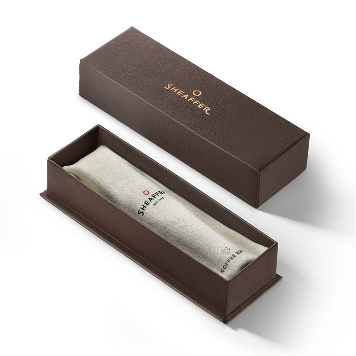 Sheaffer Coffee Edition Full-Grain Leather Pen Pouch for Single Pen.