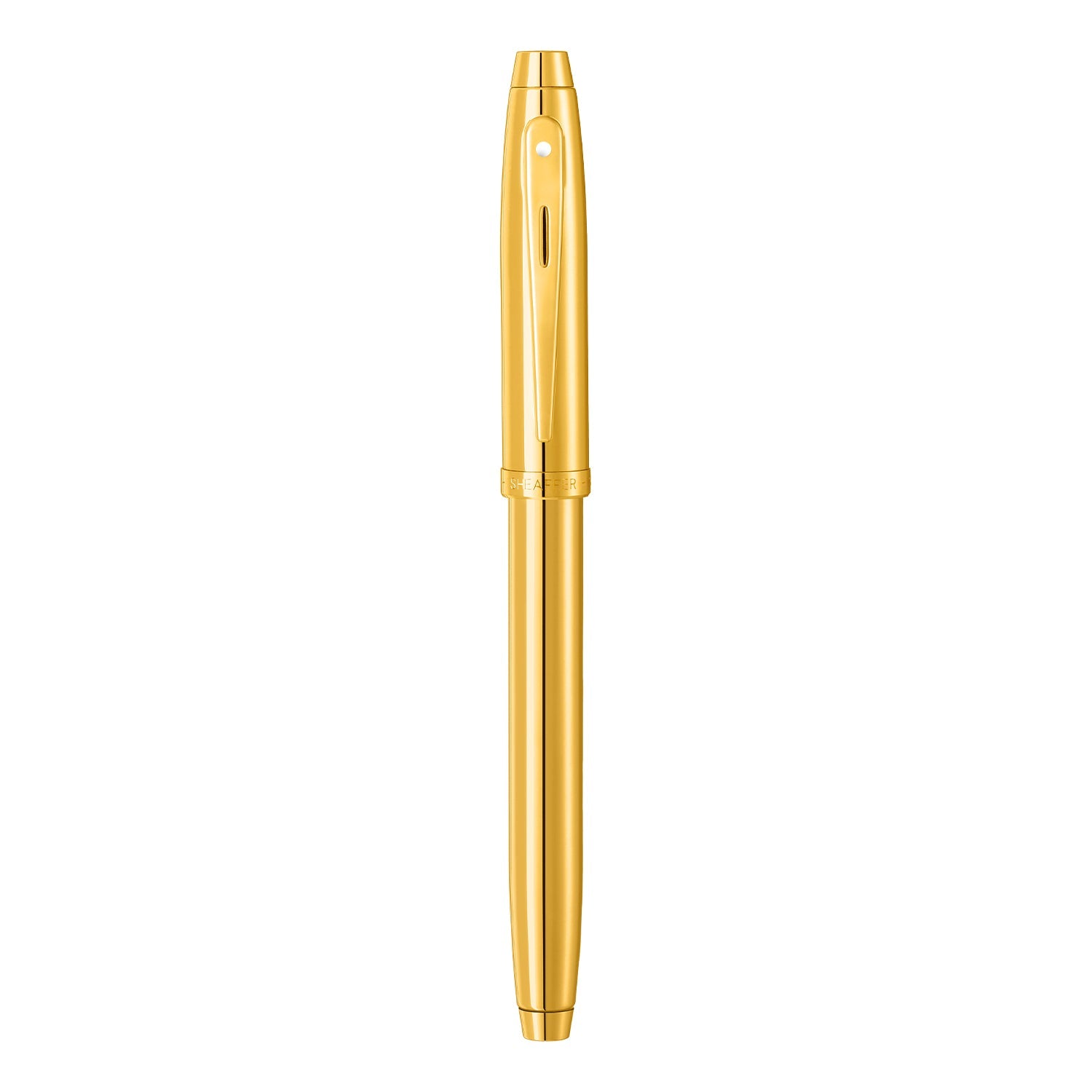 Sheaffer® 100 9372 Glossy PVD Gold Fountain Pen With PVD Gold Trim