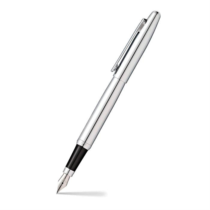 Sheaffer VFM E9421 Polished Chrome With Chrome Plated Trims Fountain Pen.