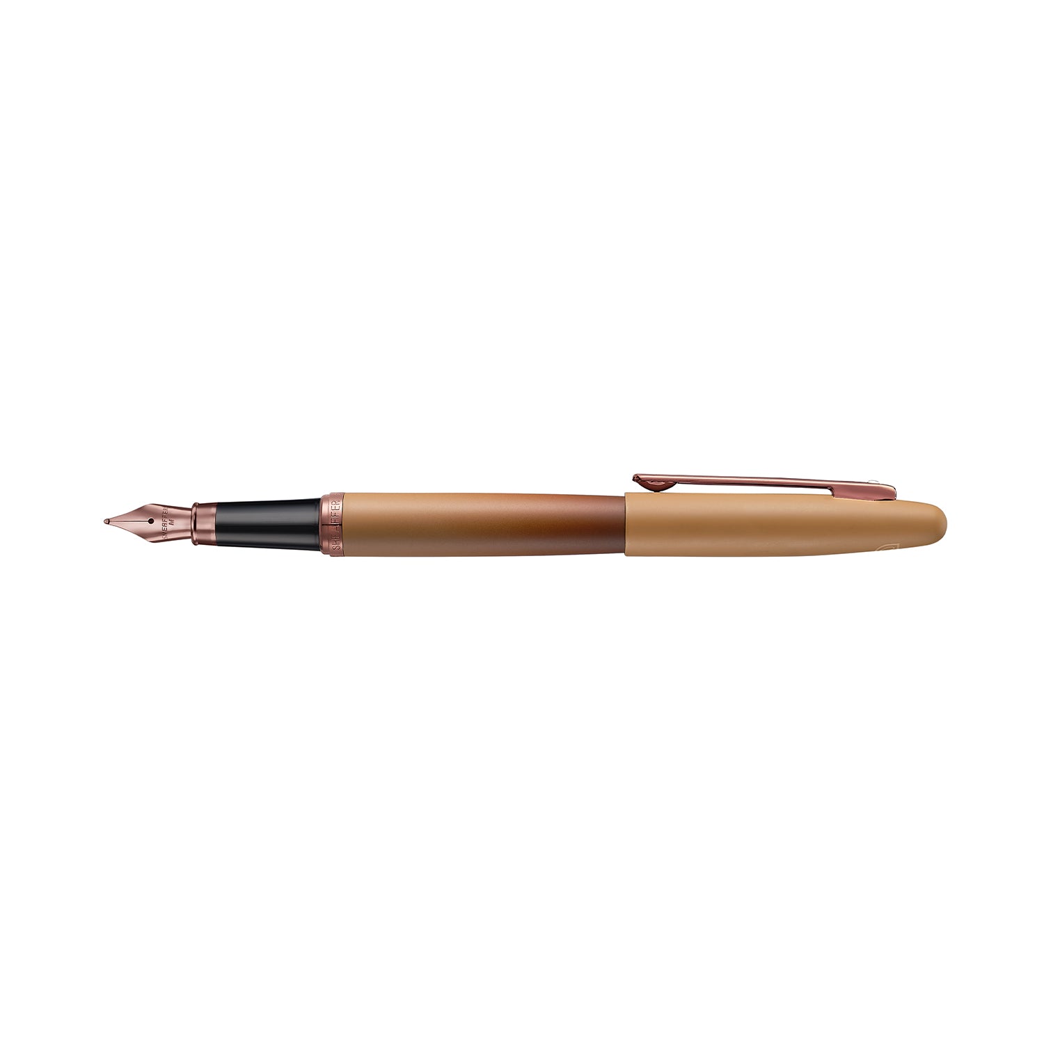 Sheaffer® VFM 9428 Coffee Edition Matt Brown Fountain Pen with Regal Brown PVD Trims.
