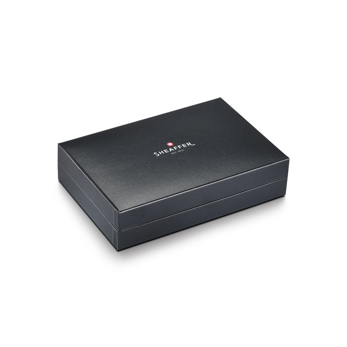 Sheaffer Legacy 9065 Glossy Black and Chrome Bi-color Rollerball Pen with 14K PVD Gold-Plated, Stainless Steel Trims.