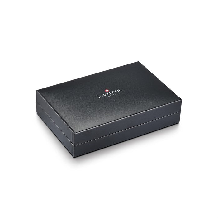 Sheaffer Legacy Chevron 9066 Matte Black Rollerball Pen with PVD Gunmetal Trims.