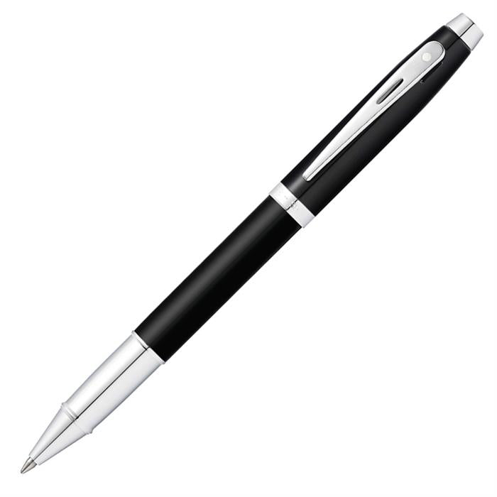 Sheaffer 100 E9317 Matte Black With Chrome Plated Trims Rollerball Pen.