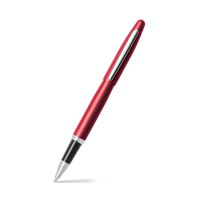 Sheaffer VFM E9403 Excessive Red With Chrome Plated Trims Rollerball Pen.
