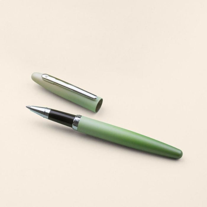 Sheaffer VFM E9431 Matcha Collection Green Ombre Gradient with Chrome Trims Rollerball Pen.