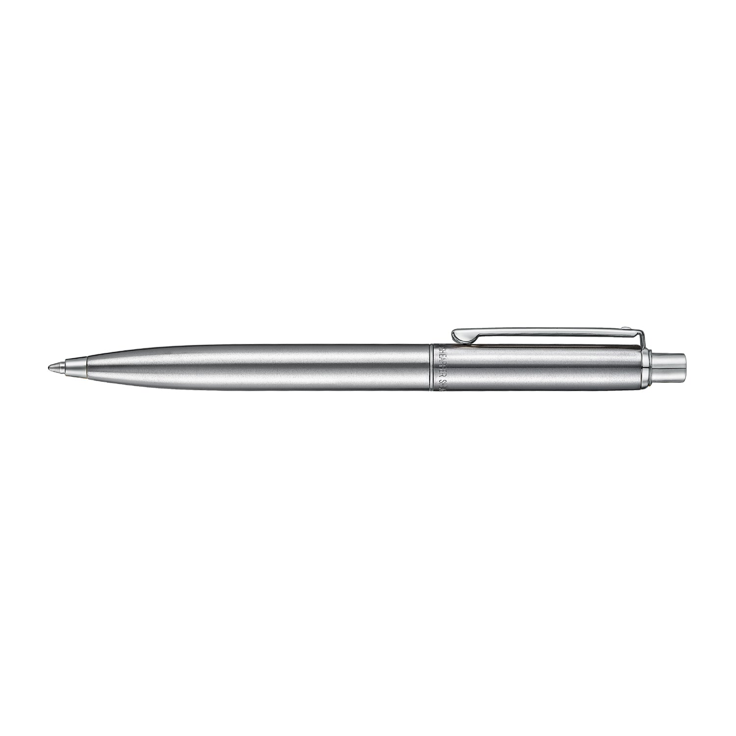 Sheaffer Sentinel Metal 330 Brushed Chrome Ballpoint Pen with Chrome Trims.