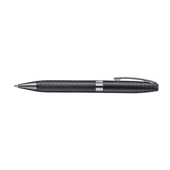 Sheaffer Legacy Chevron 9066 Matte Black Ballpoint Pen with PVD Gunmetal Trims.