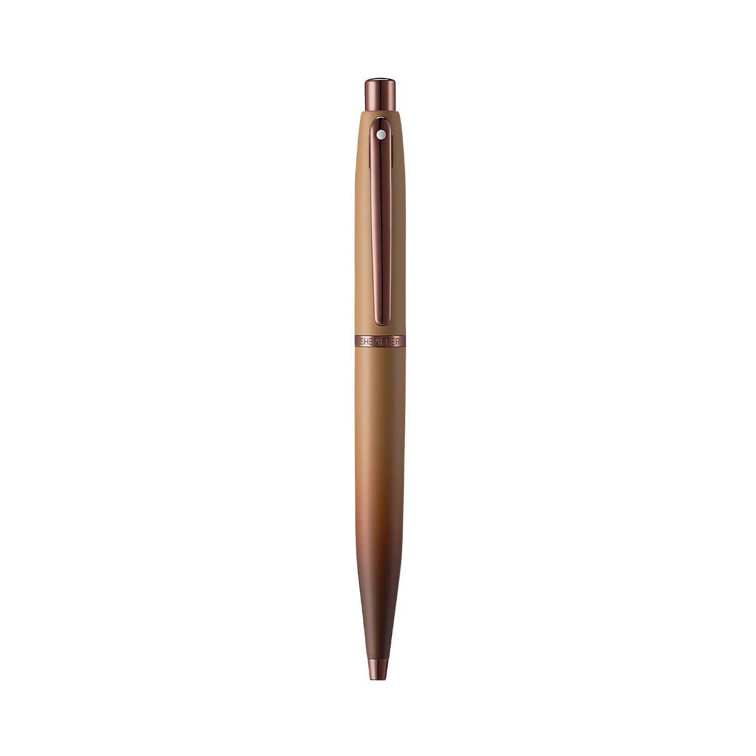 Sheaffer® VFM 9428 Coffee Edition Matt Brown Ballpoint Pen with Regal Brown PVD Trims.