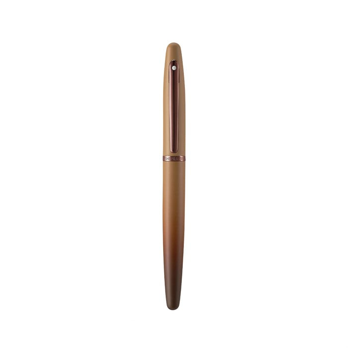 Sheaffer Gift Set ft. Coffee Edition VFM 9428 Fountain Pen with Regal Brown PVD Trims and Coffee Edition Pen Pouch.