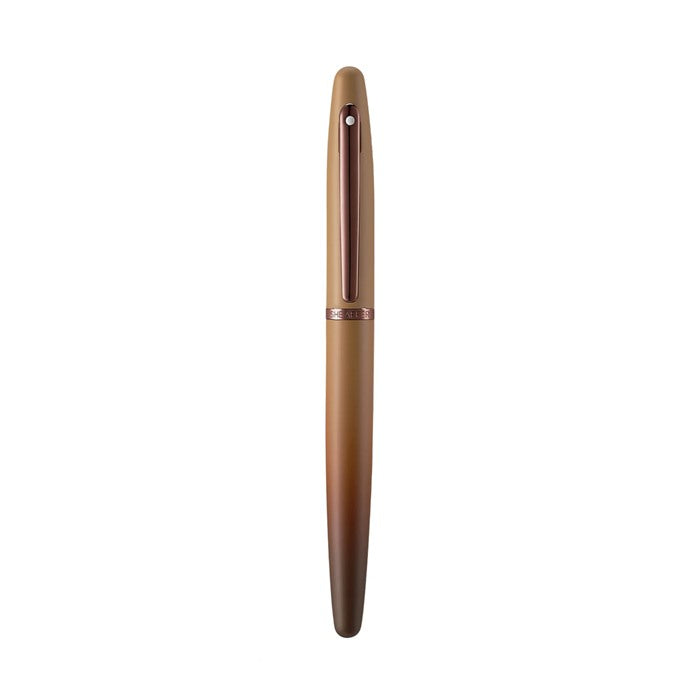 Sheaffer Gift Set ft. Coffee Edition VFM 9428 Rollerball Pen with Regal Brown PVD Trims and Coffee Edition Pen Pouch.